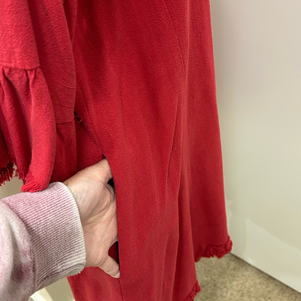 Umgee red dress- size large - Picture 4 of 6
